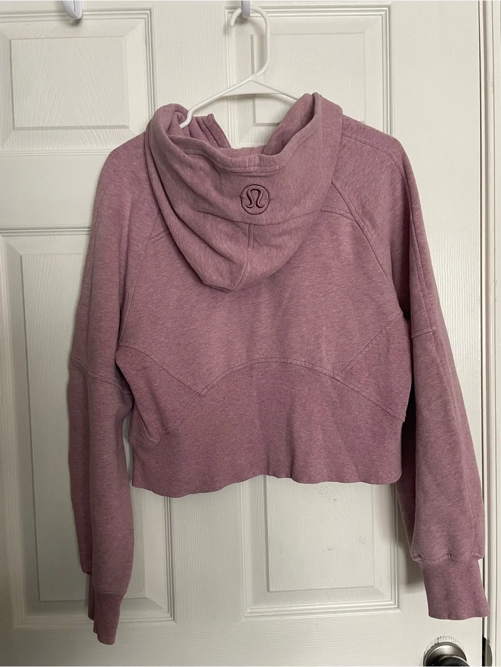 Lululemon Women’s XS/S Light Pink Heathered Half-Zip Hooded Scuba Sweatshirt